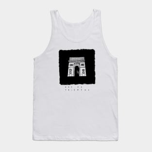 Arc de Triomphe in ink Tank Top